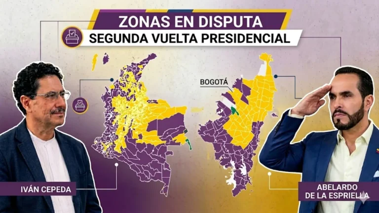 Zonas en disputa segunda vuelta presidencial
