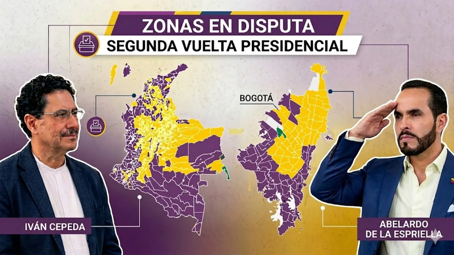 Zonas en disputa segunda vuelta presidencial
